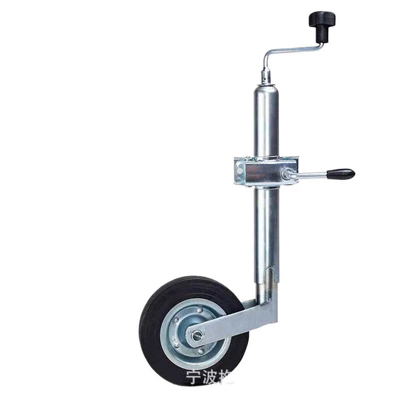 European Style Trailer Guide Wheel 0kg Top 8inch Swivel Universal Wheel Support Bracket Knight Wheel Trailer RV
