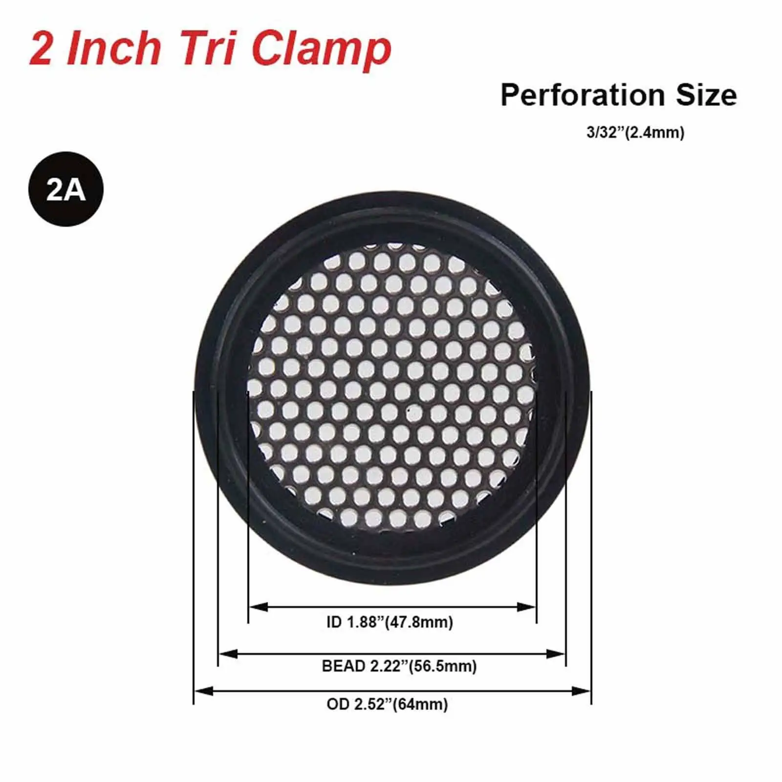 Clamp Gasket EPDM Stainless Steel Screen Mesh Filter Leak-proof Brewery Gasket for Homebrewing Beer Making Tools