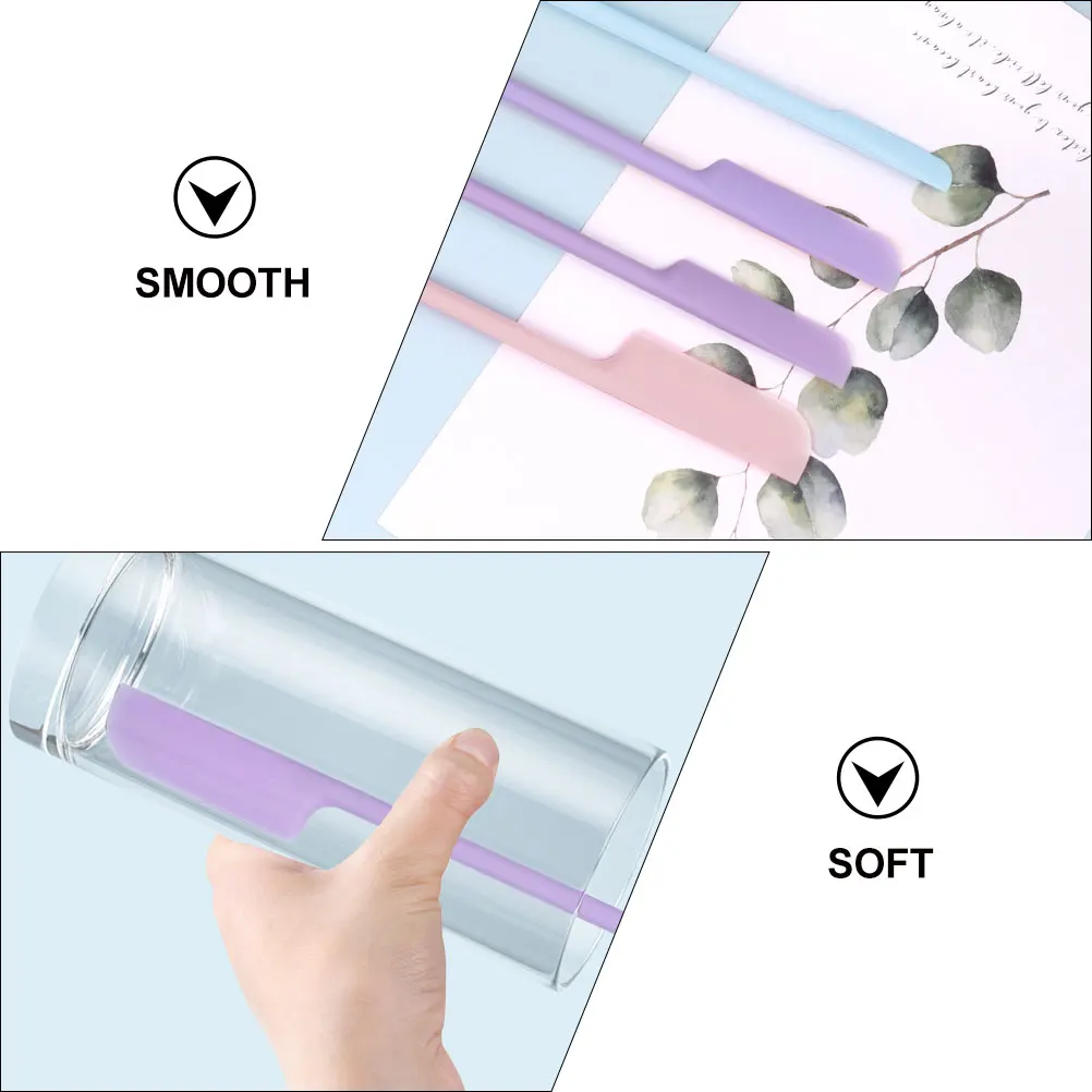 

3pcs Silicone Bottle Scraper Beauty Scraper Makeup Spatula Set Arc Design For Cosmetics Shampoo Lotion Foundation Container