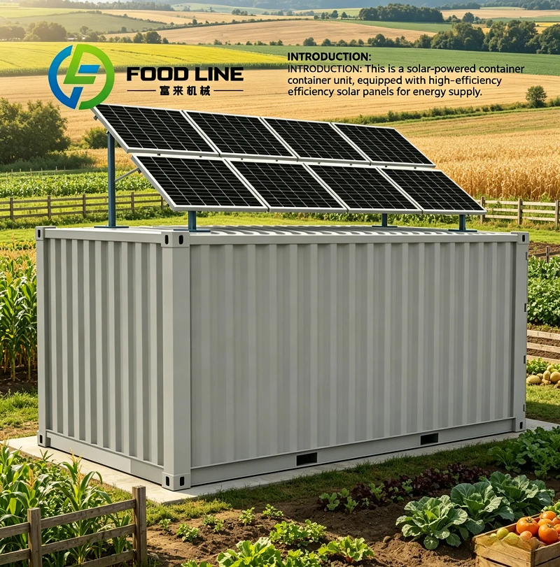 Supermarket Commercial 40ft Solar Container Cold Room Saves Mass Monthly Power Consumption For Off-Site Fresh Fruit Storage