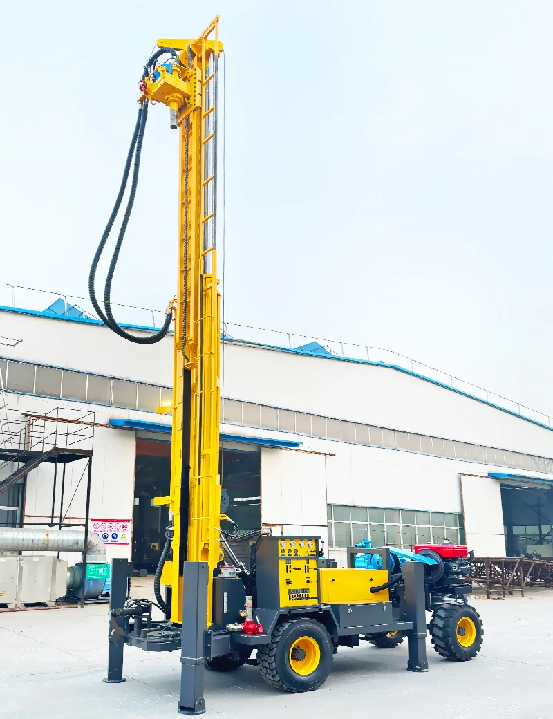 맞춤형 350m 수중 시추기, 크롤러형 수중 시추기(공기 압축기 포함)