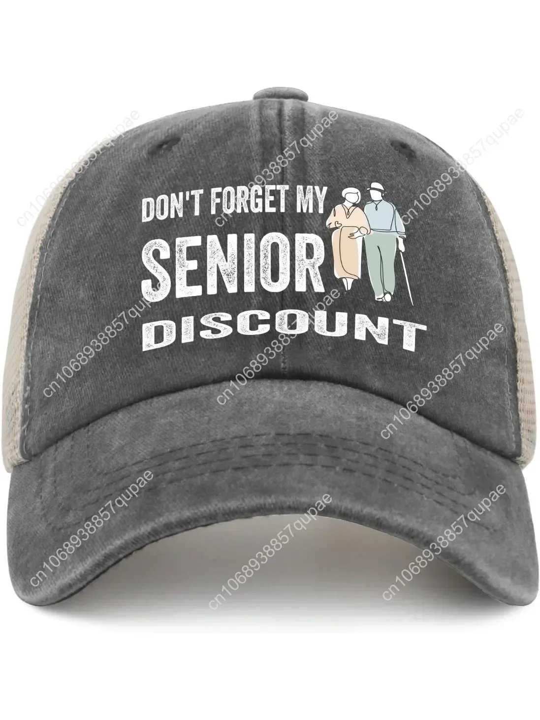 Dont Forget My Senior Discount hat Mens Humor Funny Old People caps Womens caps Cute for Plumber