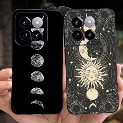 For Xiaomi 14 Phone Case Xiaomi Mi 14 5G Mi14 2024 Fashion Moon Pattern Soft Silicon Protective Back Cover