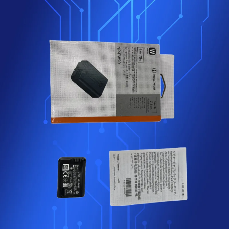 Bateria totalmente decodificada de 1020mAh NP-FW50 para Sony A7III A7II A6000 A6300 sem aviso 100% de alimentação compatível para câmera sem espelho
