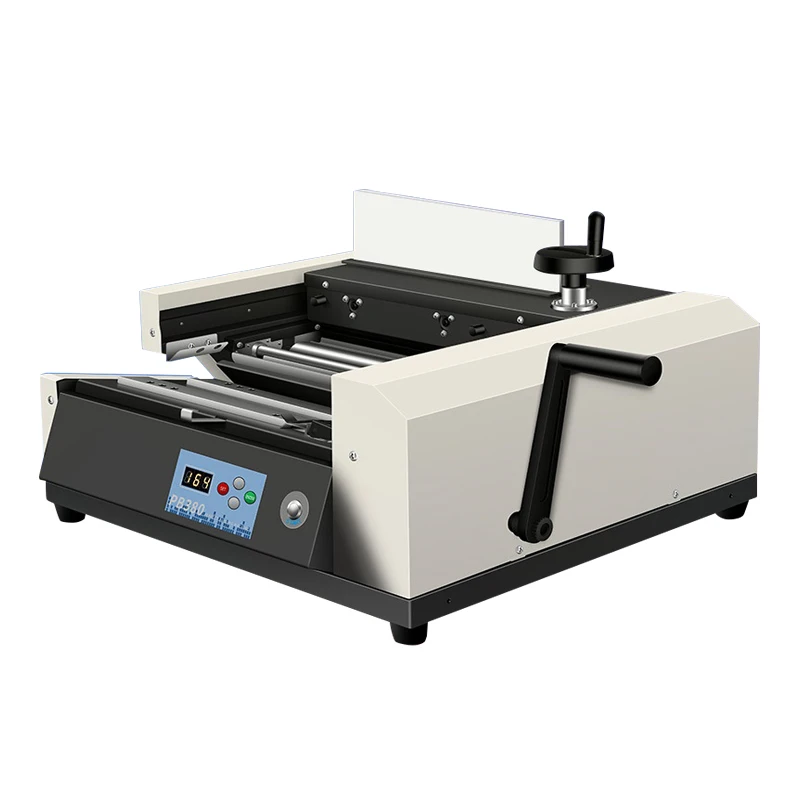 Semi-Automatic Hot-Melt Glue Binding Machine for Bookbinding Contracts Vouchers Bid Documents Manual Power