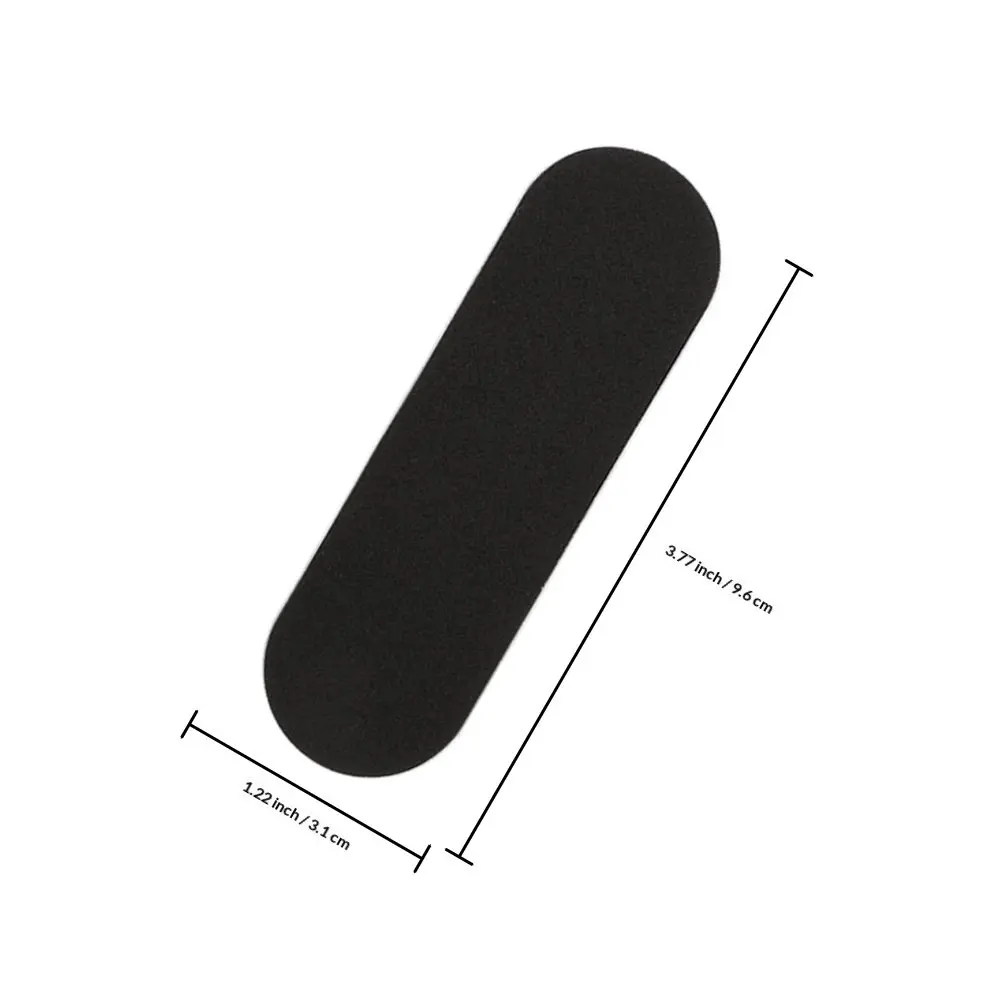 20Pcs Finger Skateboard Anti Slip Foam Pads Essential Mini Skateboard Grip Tape Accessories Black Non Slip Fingerboard Grip
