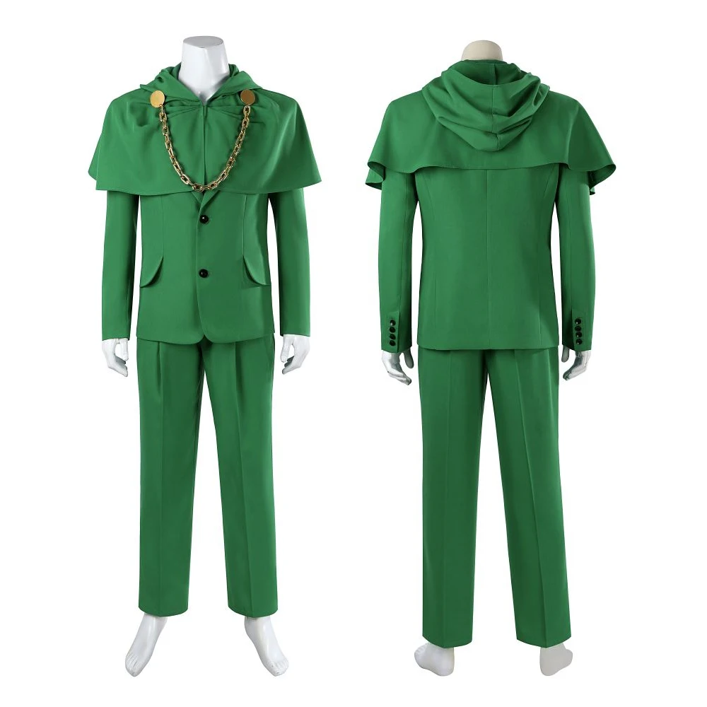 New Superhero Robert Downey JrDestruction Dr Victor von Doom Role Playing Costume Halloween Party High Quality Green Suit