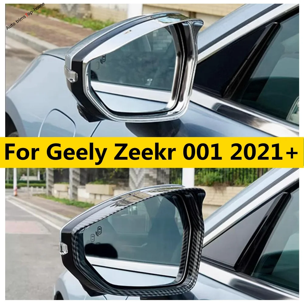 

Rearview Mirror Block Rain Eyebrow Cover Trim Accessories Car Styling Decoration Sticker Fit For Geely Zeekr 001 2021 - 2023