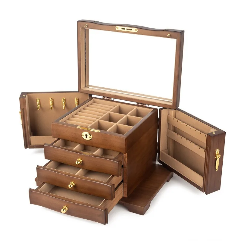 For  Jewelry Necklace Gold Jewelry Storage Box