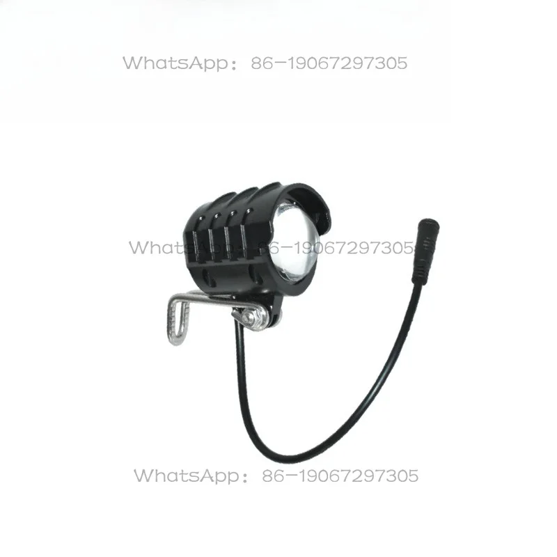 36V2.7W/48V3W Universal 90LUX Headlight Low Beam + Speaker D-022 Waterproof Wire Electric Bicycle Light