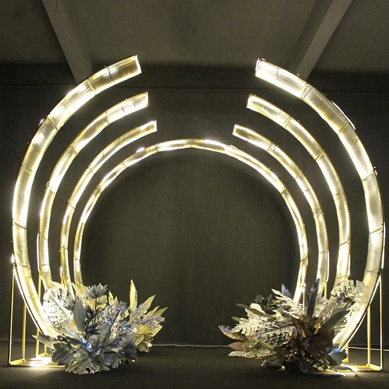 Upscale Wedding Centerpieces Decoration Road Cited Arch Door Xingguang Avenue T- Staged Entrance Lead Stand for Party Supplies