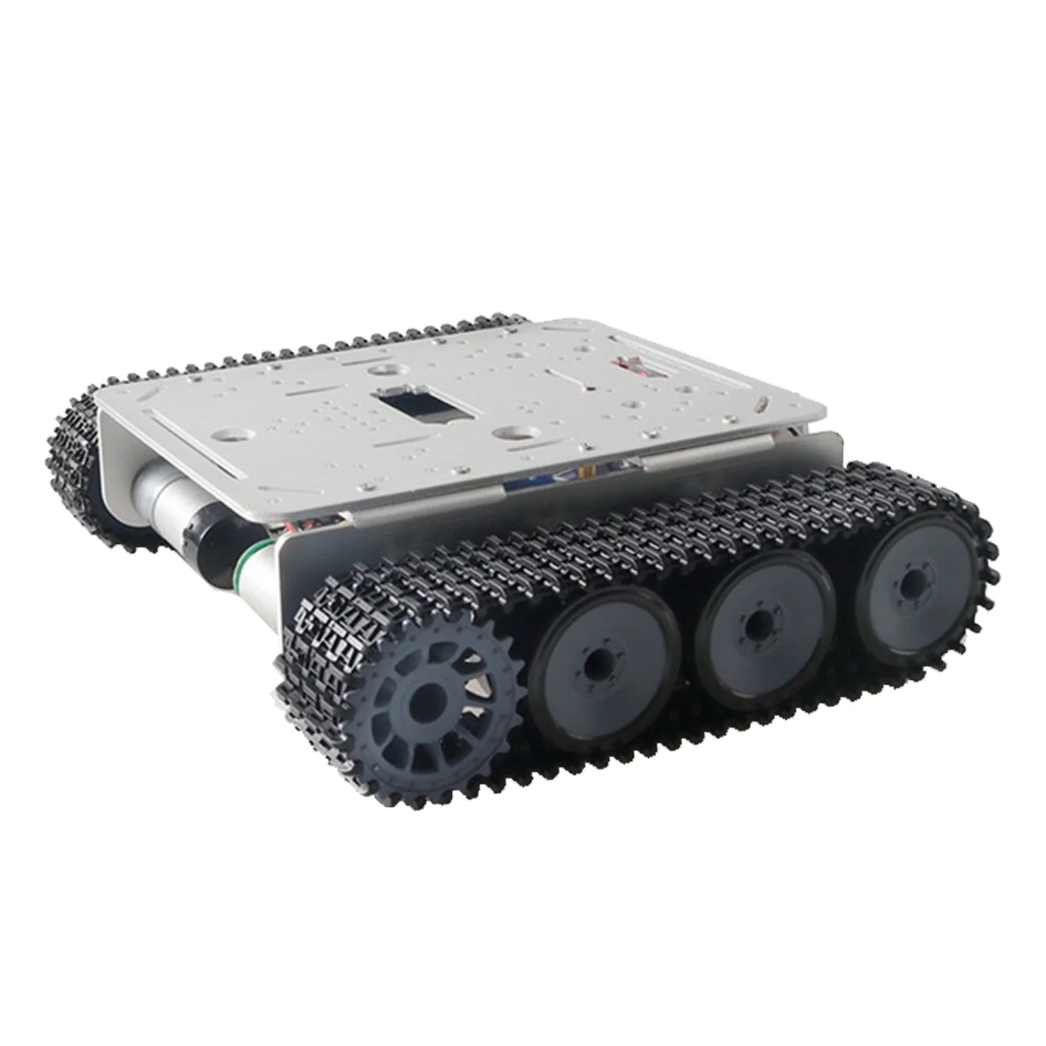 Robot Tank Chassis Met Metalen Plaat/Plastic Wiel/Verwijderbare Track/25mm Motor Voor Aruino DIY speelgoed Kit Gevolgd Auto Chassis tp200