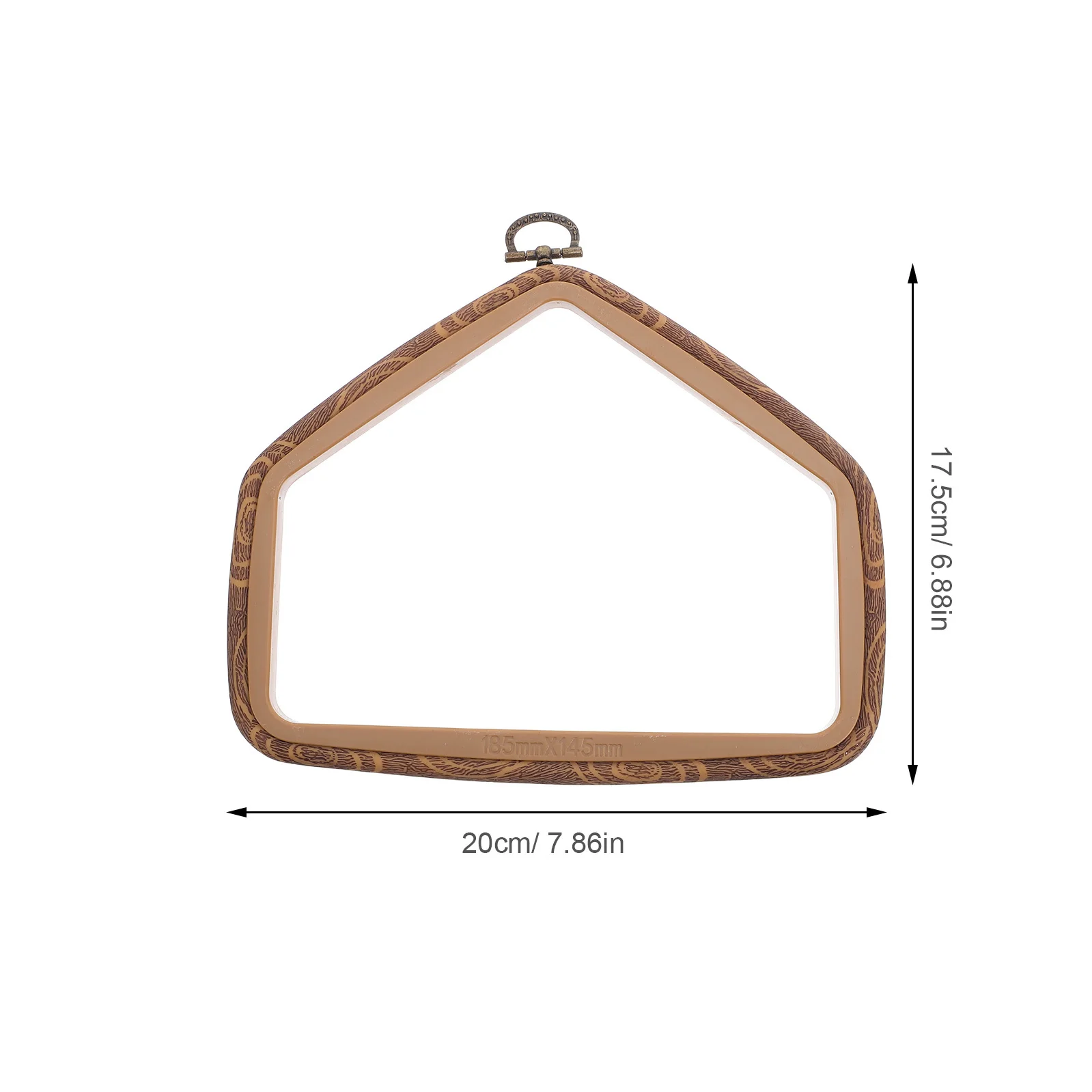 4 قطعة شكل التطريز الرجعية تقليد الخشب عبر غرزة الإطار DIY جدار ديكور اللوحة الزخرفية الخياطة الحرفية