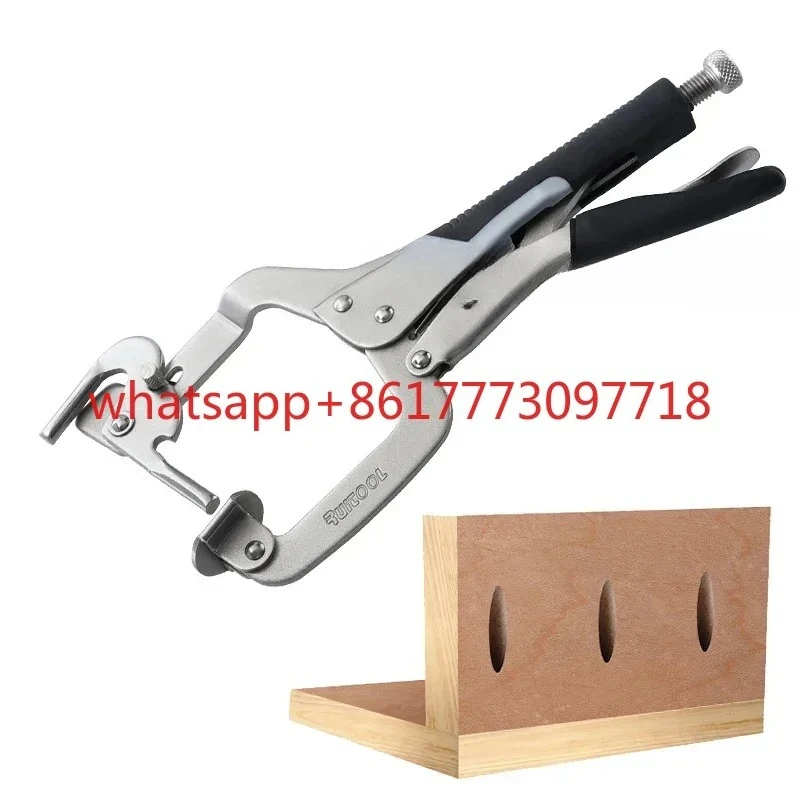 2-in-1 pliers, 12 inch diagonal hole clamp, multifunctional welding and fixing C-type pliers, woodworking quick clamping tool