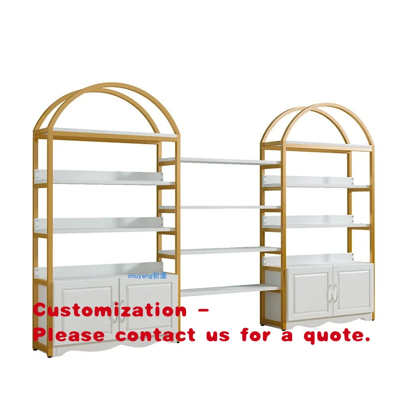 custom.Modern Design Product Display Cabinet Nail Art & Polish Multifunctional Floor-to-Floor Beauty Salon Rack Shelf