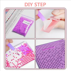 Huacan-5D الماس اللوحة المنزل الديكور الضفدع النبات كامل مربع جولة ملخصة اللون DIY أفضل 10 طقم إطار طلاء الماس مبيعا - رقم 10