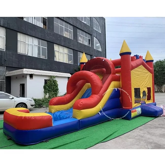 Hot Sale 3 in 1 Home Use Courtyard Inflatable Jumping House Slide Inflatable Castle with Water Pool for Party Rental