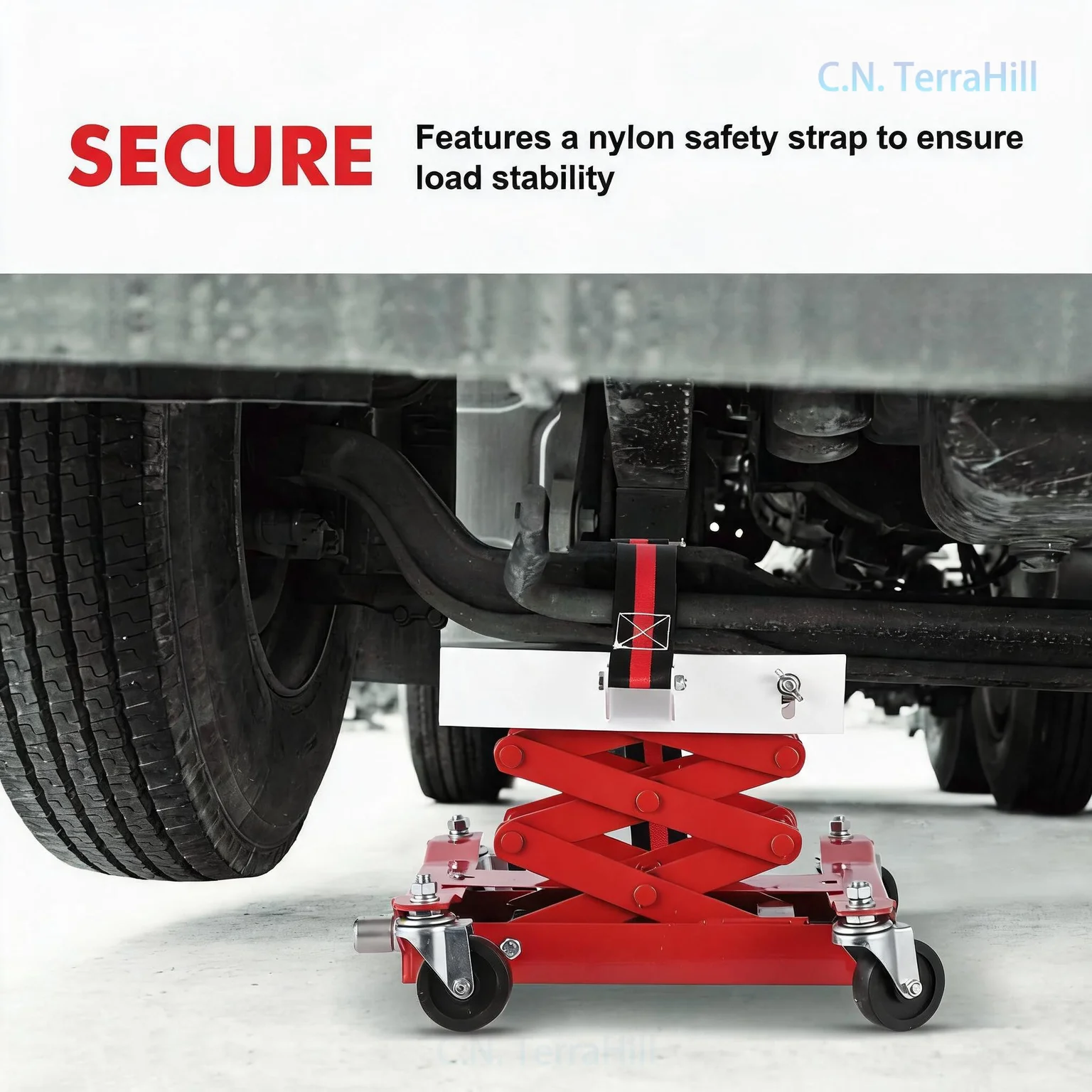Heavy Duty Transmission Jack 450Lb Capacity for Vehicle Maintenance and Easy Gearbox Removal