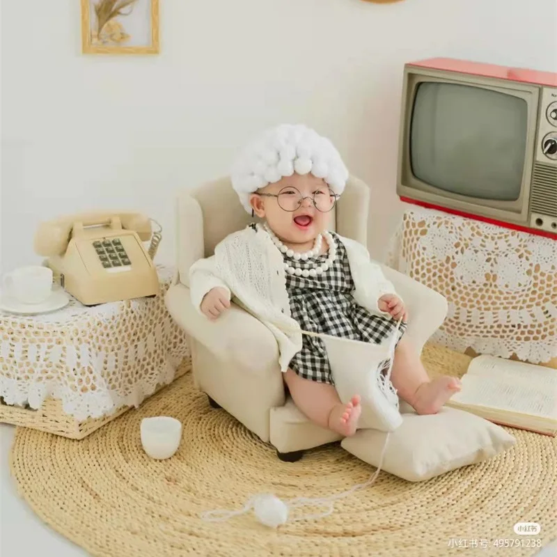 Newborn Photography Props Baby Posing Assisted Sofa Pillow Infant Photo Shooting Chair Decoration Fotografia Studio Accessories