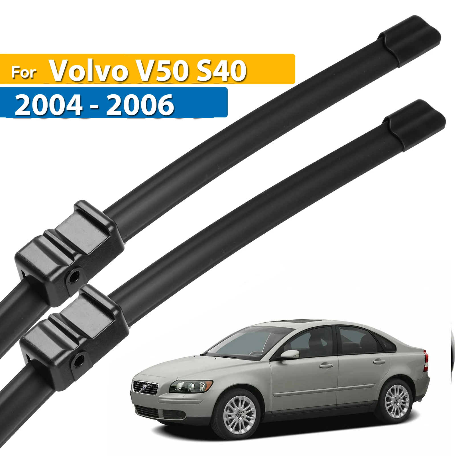 

Erick's Wiper LHD Front Wiper Blades For Volvo V50 S40 2004 - 2006 Windshield Windscreen Clean Window Car Rain Brushes 26"+19"