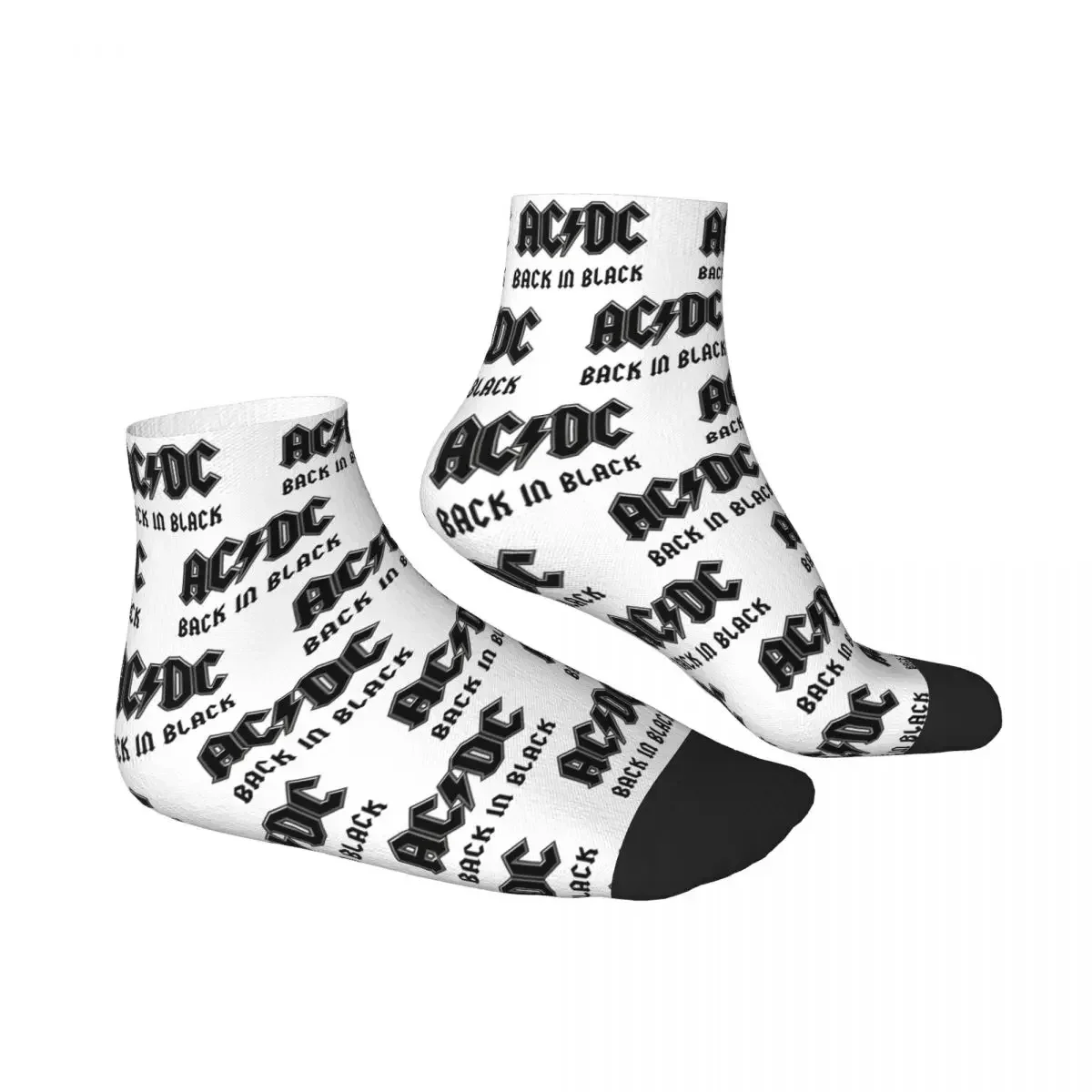 AC DC Heavy Metal (1) Socks Harajuku Sweat Absorbing Stockings All Season Socks Accessories for Unisex Christmas Gifts