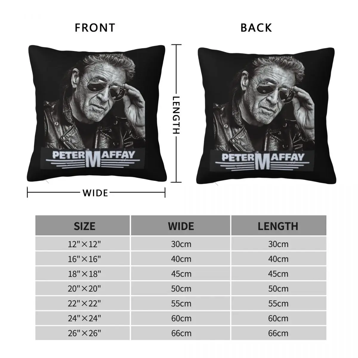 Peter Maffay Rip Pillowcase Polyester Linen Velvet Pattern Zip Decor Throw Pillow Case Car Cushion Cover 45x45