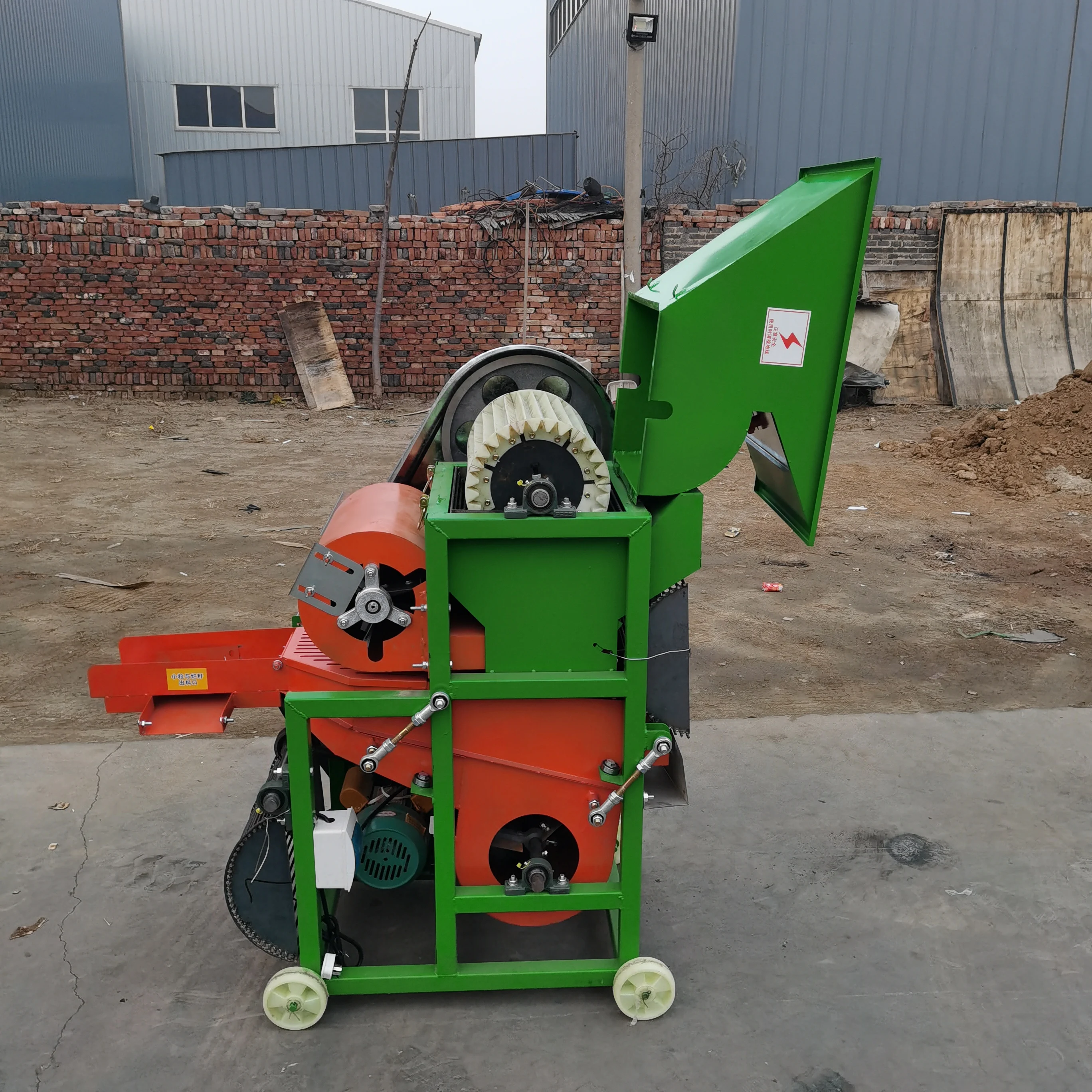 آلة قطف الفول السوداني الأوتوماتيكية بالبنزين ، درّاس أراكيس ، منتقي الفول السوداني ، آلة حصاد ، محرك تيار مستمر للمزرعة ، زراعية