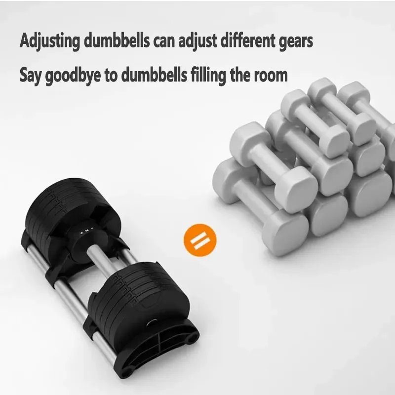 Adjustable Dumbbell Weight Set for Men and Women At Home Pure Steel 32 Kg 36 Kg Progressive Plating Fitness Equipment