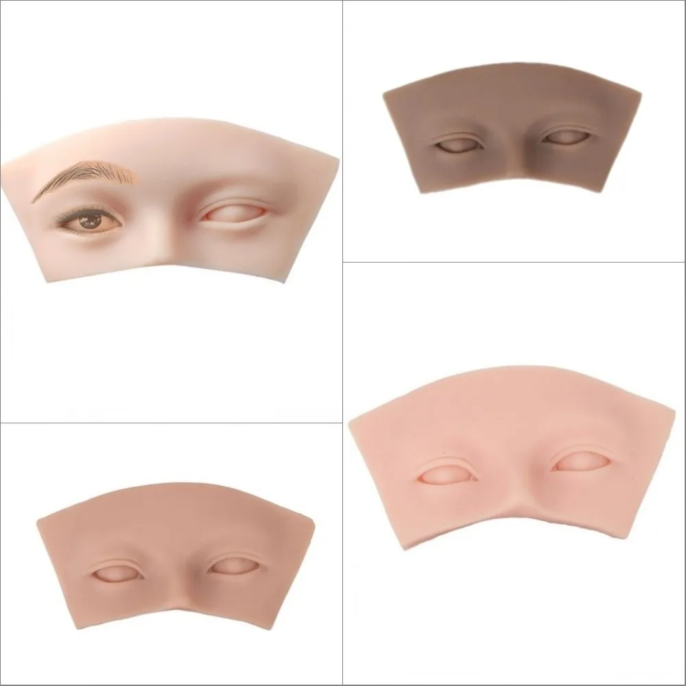 Premium Eyebrow Tattoo Practice Skin Teaching Tools Realistic Eye Makeup Training Board Portable 5D Silicone Practice Pad
