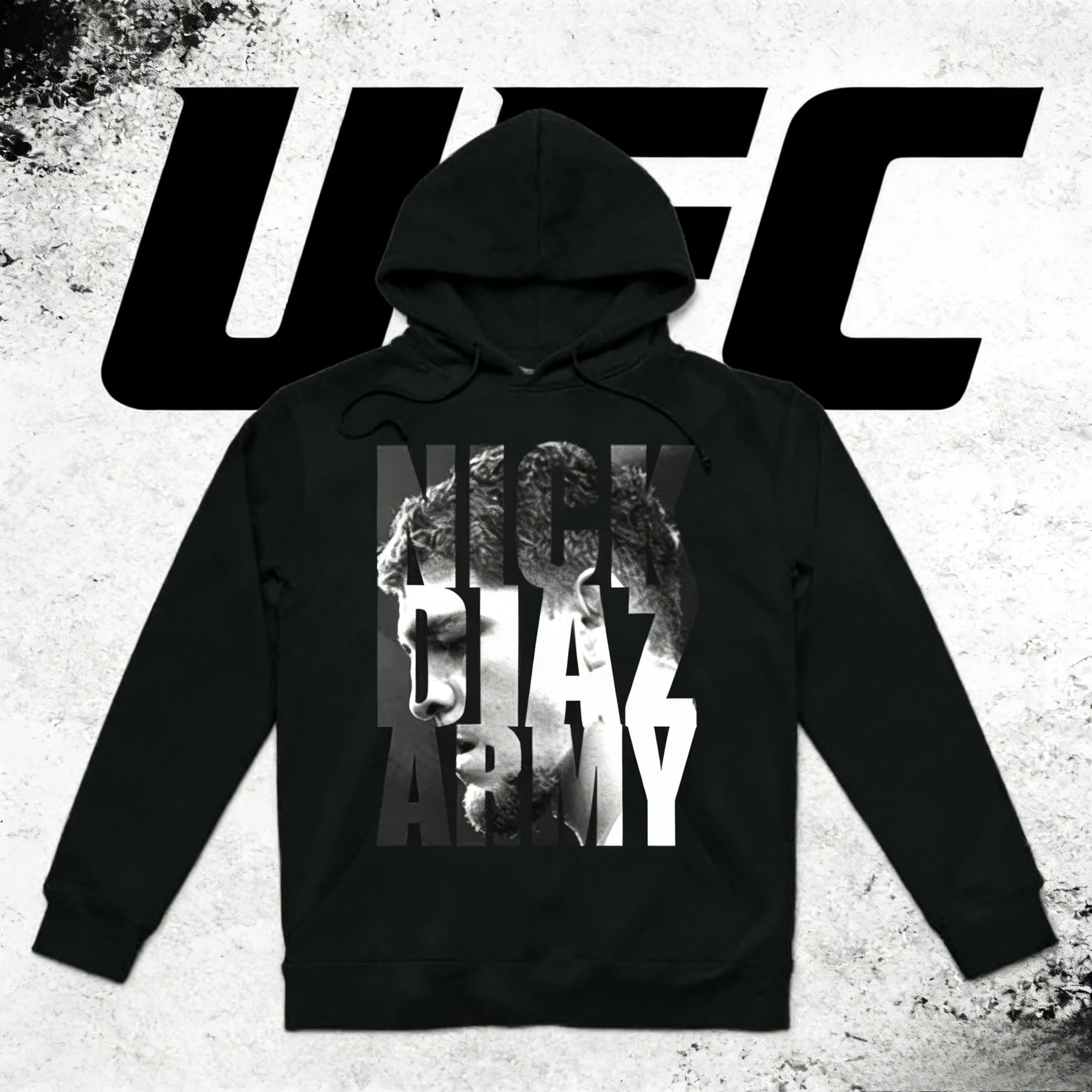 

UFC Nick Diaz 2026, осень/зима, 100% хлопок, дышащая повседневная удобная толстовка с капюшоном, подходит для мужчин и женщин