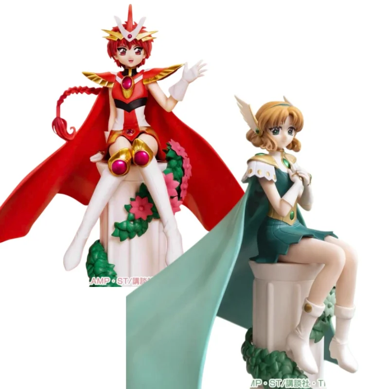 

Оригинальная аниме-фигурка Magic Knight Rayearth: Хикару Шидо и Фуу Хоуоджи в сидячей позе, детализированная, японская версия, в наличии