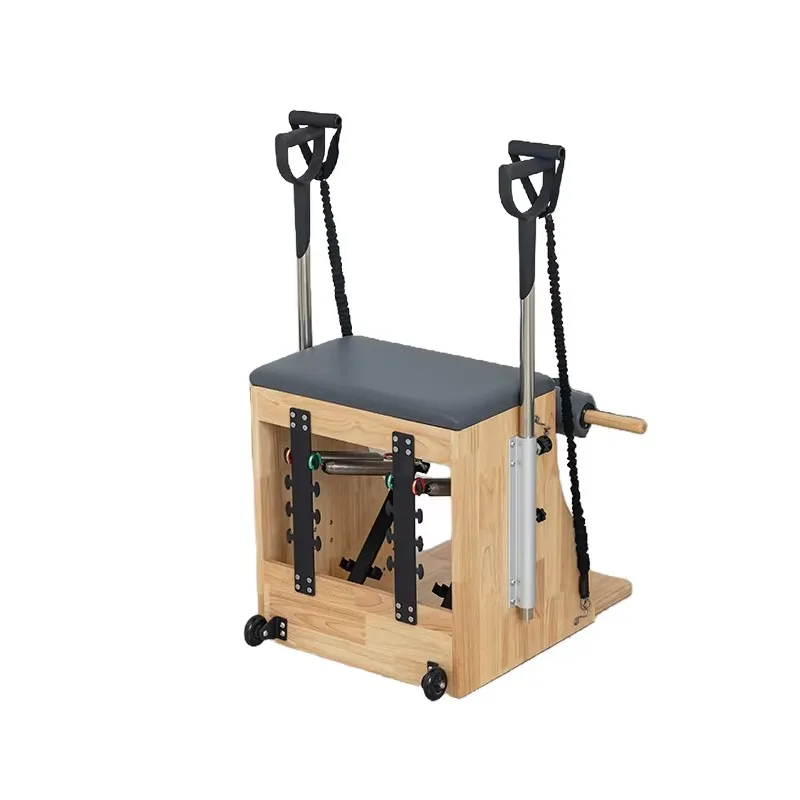 YTYIN卸売ホワイトメープルウッドピラティスチェア |   家庭およびスタジオでの運動のための安定したスプリング式機器（