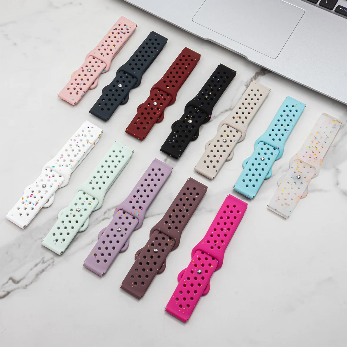 20mm 22mm Sport Silicone Strap for Samsung Galaxy Watch 7 6 5 4 40mm 44mm Wristband for Huawei GT6 5Pro 4 GT3 46mm Band Bracelet
