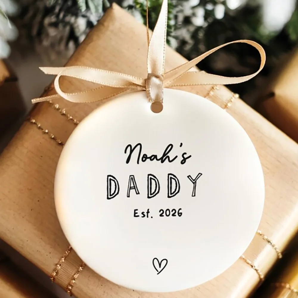 شخصية الأب زخرفة عيد الميلاد الديكور هدية للأب الجديد لتكون عيد الأب زخرفة مؤسسة الأب إعلان تذكار #2