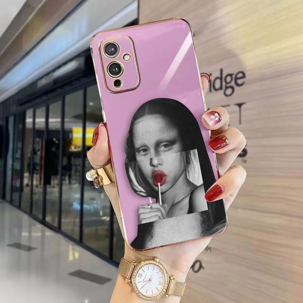 Cover Smooth E-TPU Phone Case Oneplus 8 8T 9 NORD CE 2 3 MOTO G8 G9 G22 G30 G50 G52 G60 G Stylus 5G Case Renaissance Mona L-Lisa