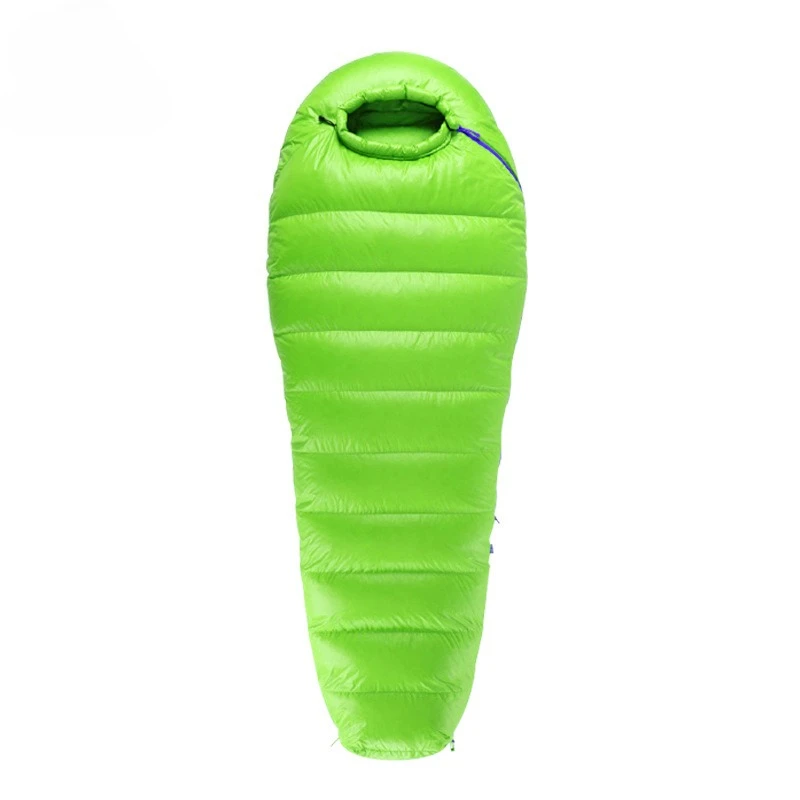 New Four Seasons Warm Mummy Down Sleeping Bag Outdoor Camping Hiking Travel