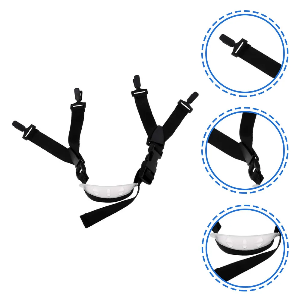 

Chin Strap Universal Hard Hat Black Elastic Adjustable Safety Replacement Band for Construction Workers