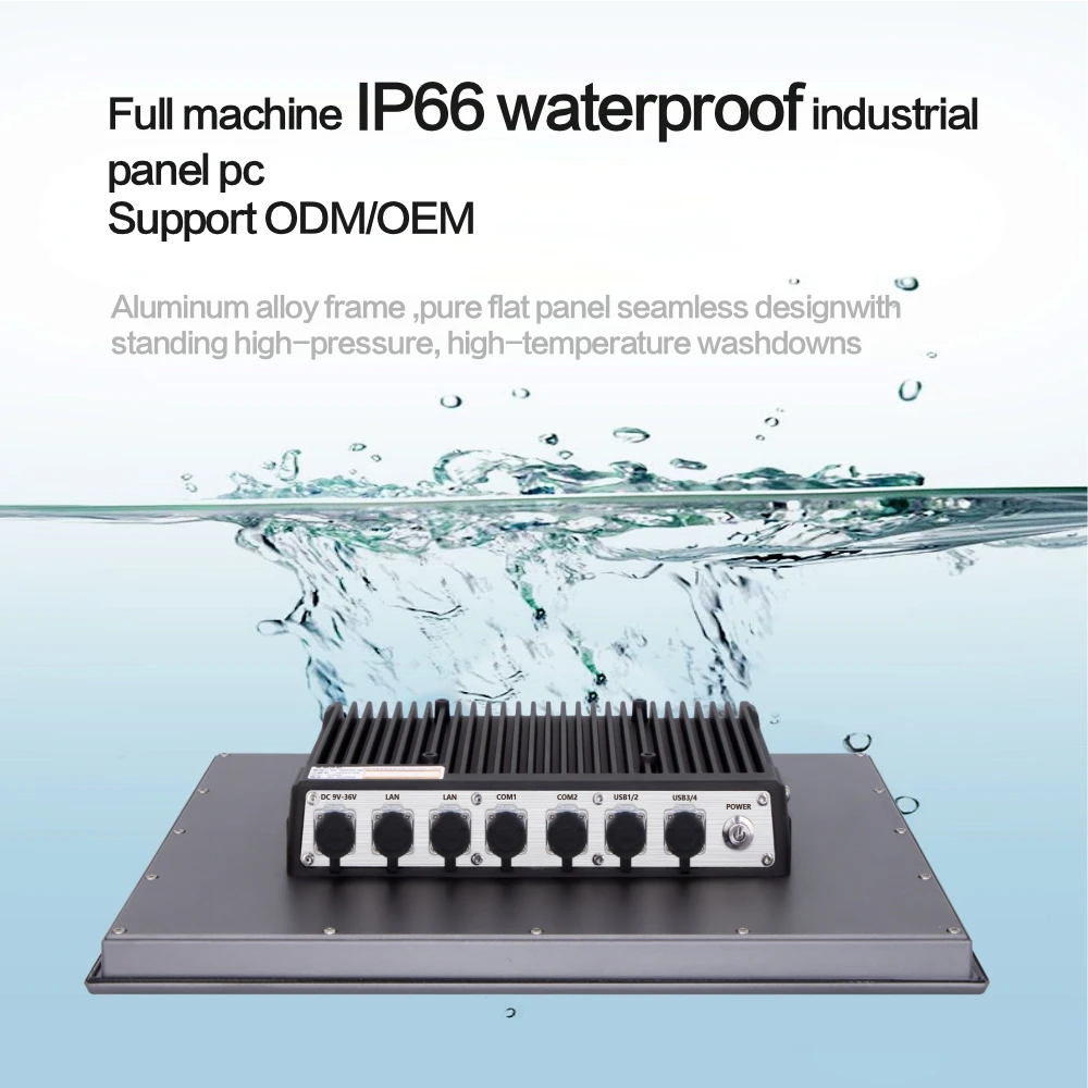 10,4 Polegadas IP65/67 Impermeável Industrial Robusto Tablet PC All-in-One J1900 Com Painel Industrial I3/I5/I7 PC