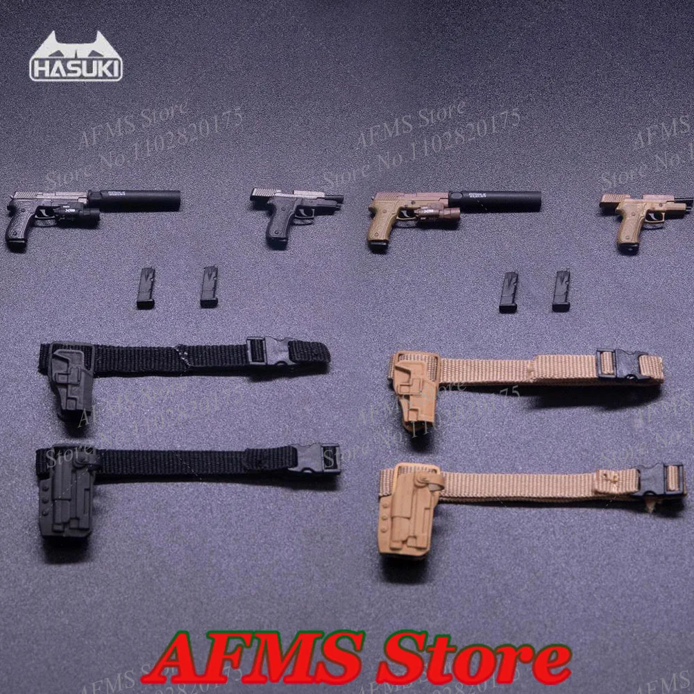 

Коллекционная фигурка HASUKI в масштабе 1/12 P226, полуавтоматический пистолет, пластиковый пистолет, комплект аксессуаров, подходит для 6-дюймовых кукол-солдат WM-02