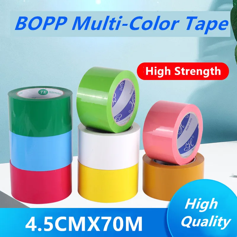 45MM *75M Muti-Color Adhesive Tape High Viscosity Sealing Tape BOPP Carton Packaging Tape DIY Home Decoration Mounting Tape