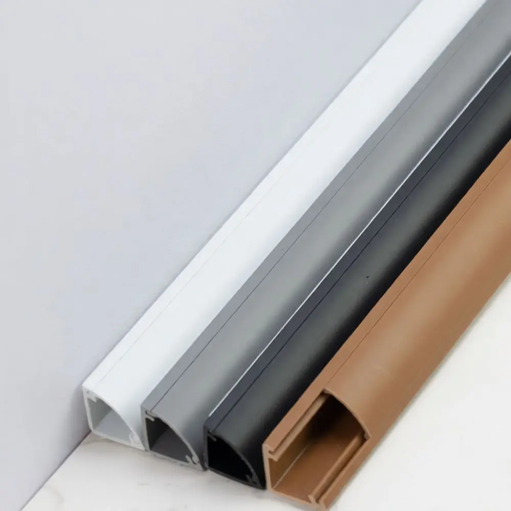 Interior Wall Corner Raceway Cable Hider PVC Decorative Strip Practical Wire Organizer Molding Channel For Cable Protection