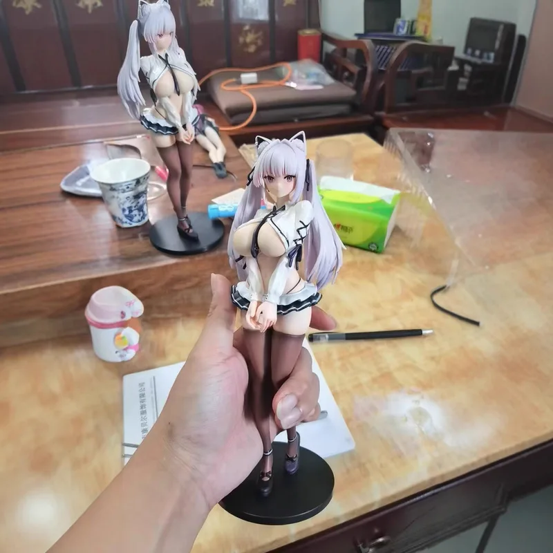 

Alvina Bunny Girl Figurine Ornament Beautiful Shy Standing Action Figure Toy for Boy Birthday Gift Collectible Uniform