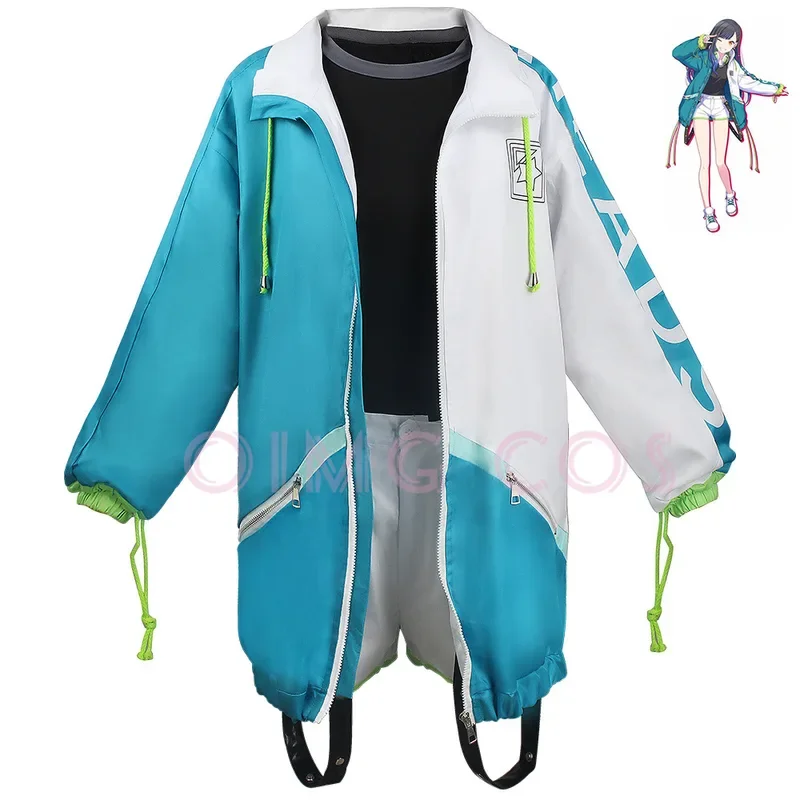 Mikuu Shiraishi An Cosplay Project Sekai Costumes Anime Role Playing Holiday Party Christmas clothing Women Game