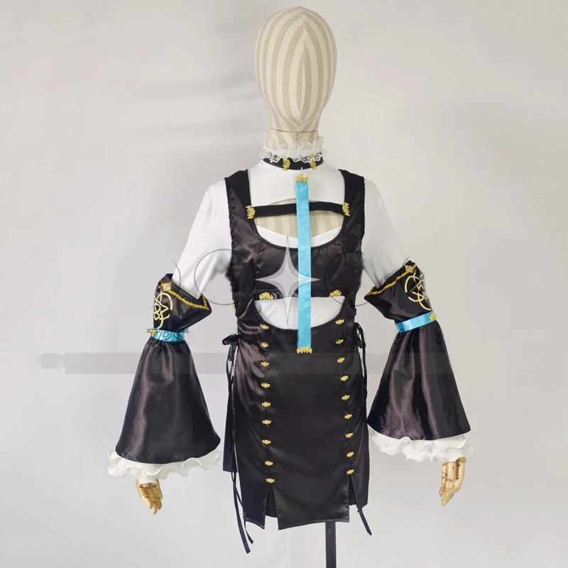 Game Blue Archive Wakaba Hinata Cosplay Black   Black Nun Skirt White Sexy Bodysuit female Costume