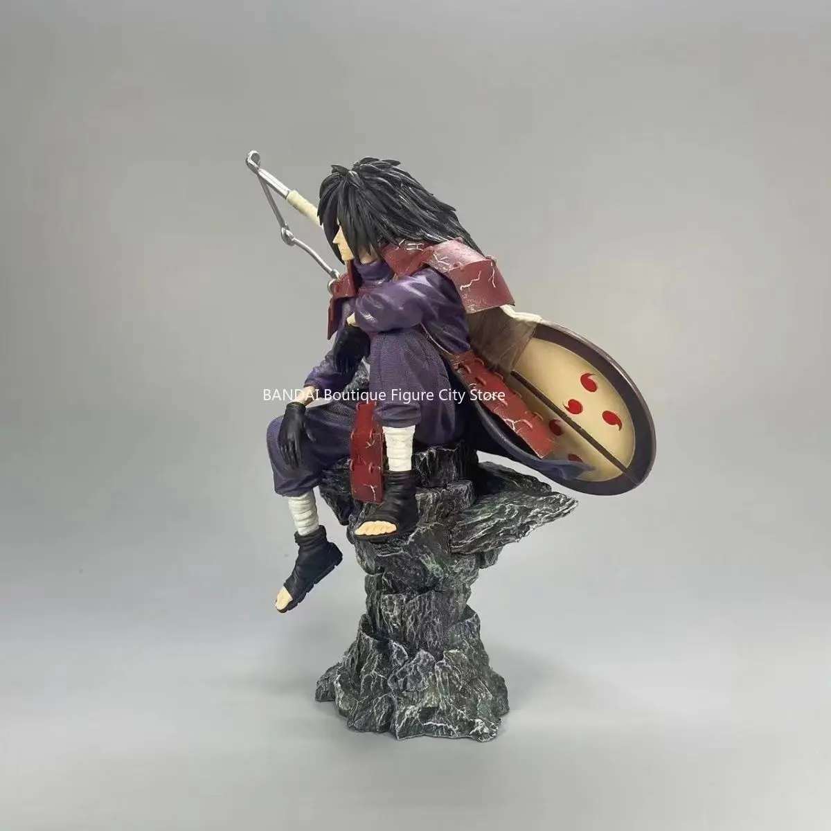 NarAANinja War Anime Figure Model, Uchiha Madara, Posture assise, Cadeau d'ornements, Produit abaissé, Neuf, En stock