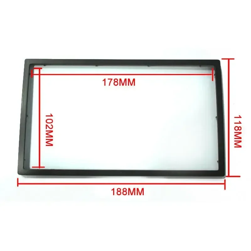 

2Din DVD Navigation Audio Modification Bracket Inner Frame 178*102mm Car Audio Dash Bezel Panel Mounting Frame