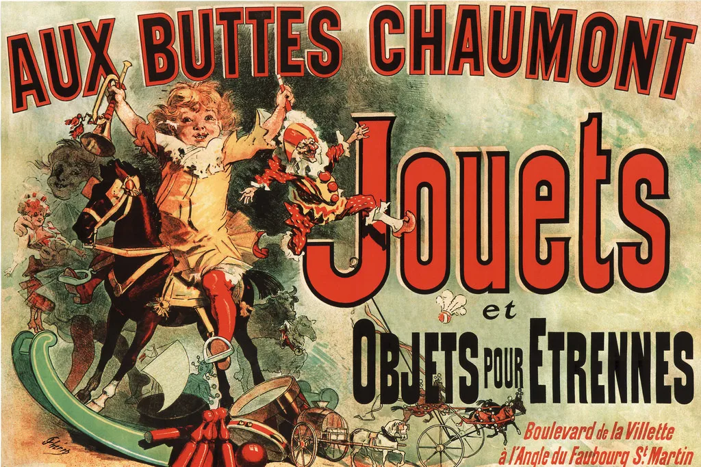 Aux Buttes Chaumont Jouets Jules Cheret decoración de pared fresca impresión artística póster pintura de pared