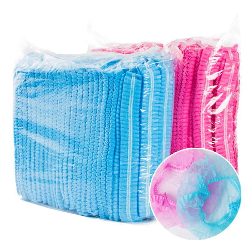 

100pcs Disposable Non Woven Fabric Sterile Hat For Grafting Eyelash Makeup Hair Net Caps SPA Hair Salon Bathroom Supplies