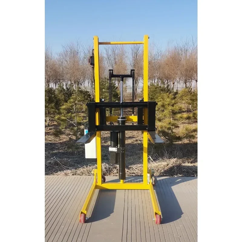 Folding vehicle-mounted electric lifting small manual hydraulic forklift