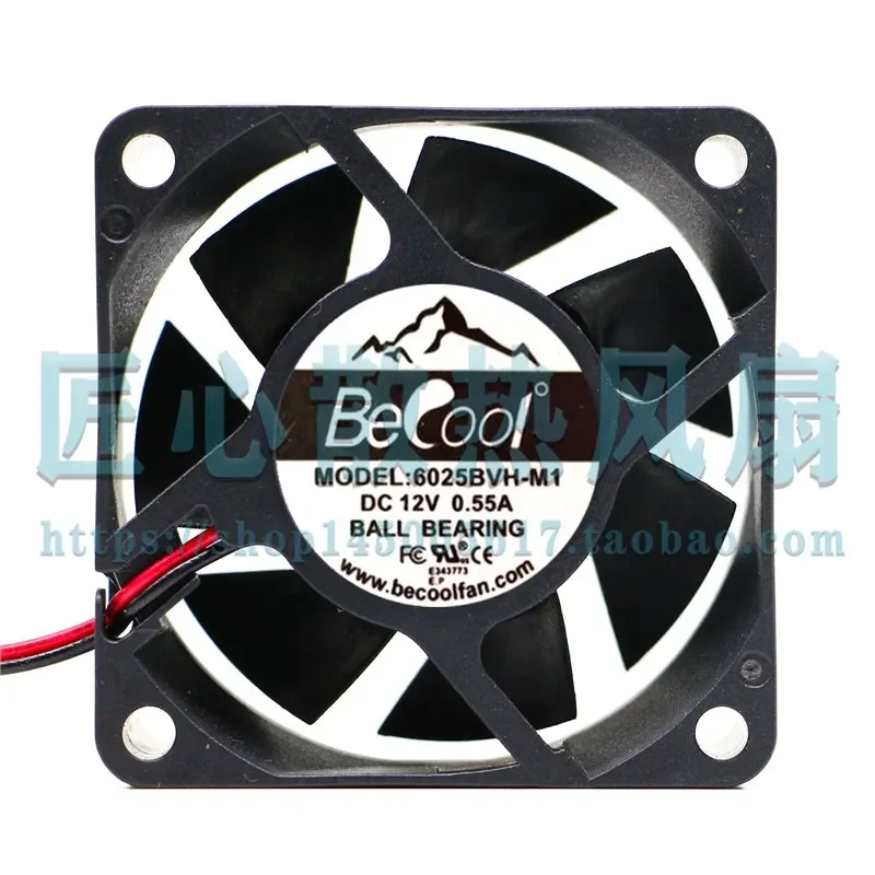 Original Leopard 6cm 6025 12V 0.55A 4-wire PWM Temperature Control CPU Cooling Fan for 6025BVH-M1